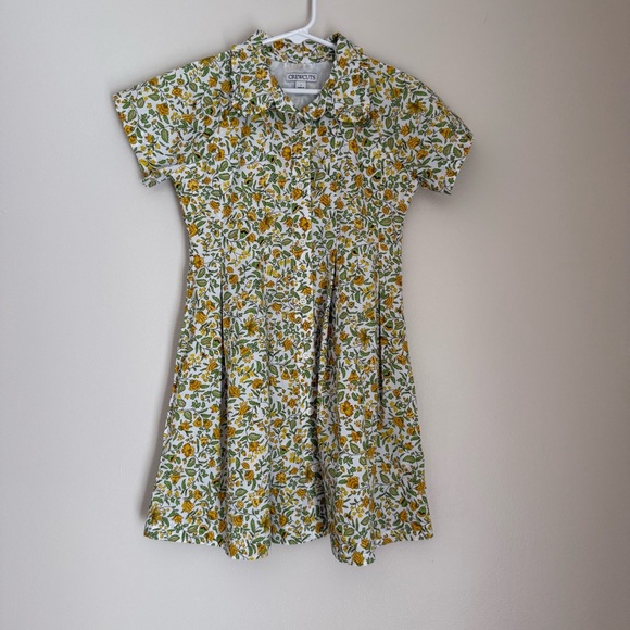 NWT J. Crew Crewcuts Girls’ Floral shirt dress Size 7 - Picture 1 of 9